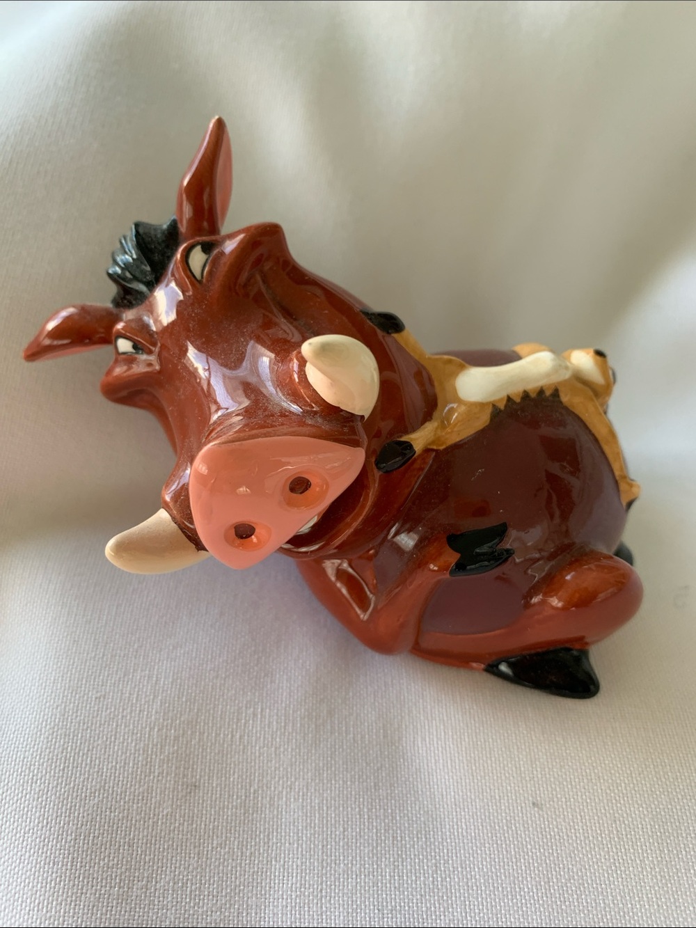Disney Timon & Pumba Ceramic Statue - Lion King NWT
